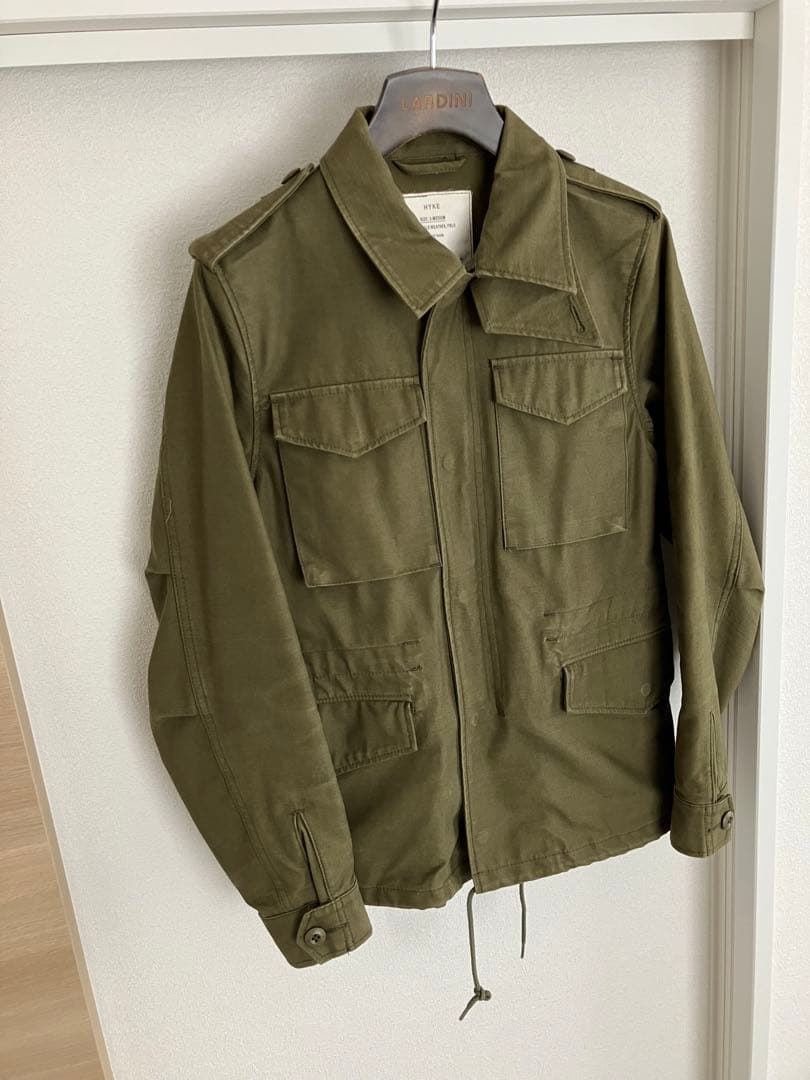【美品】HYKE M-51 ミリタリージャケット ブルゾン M