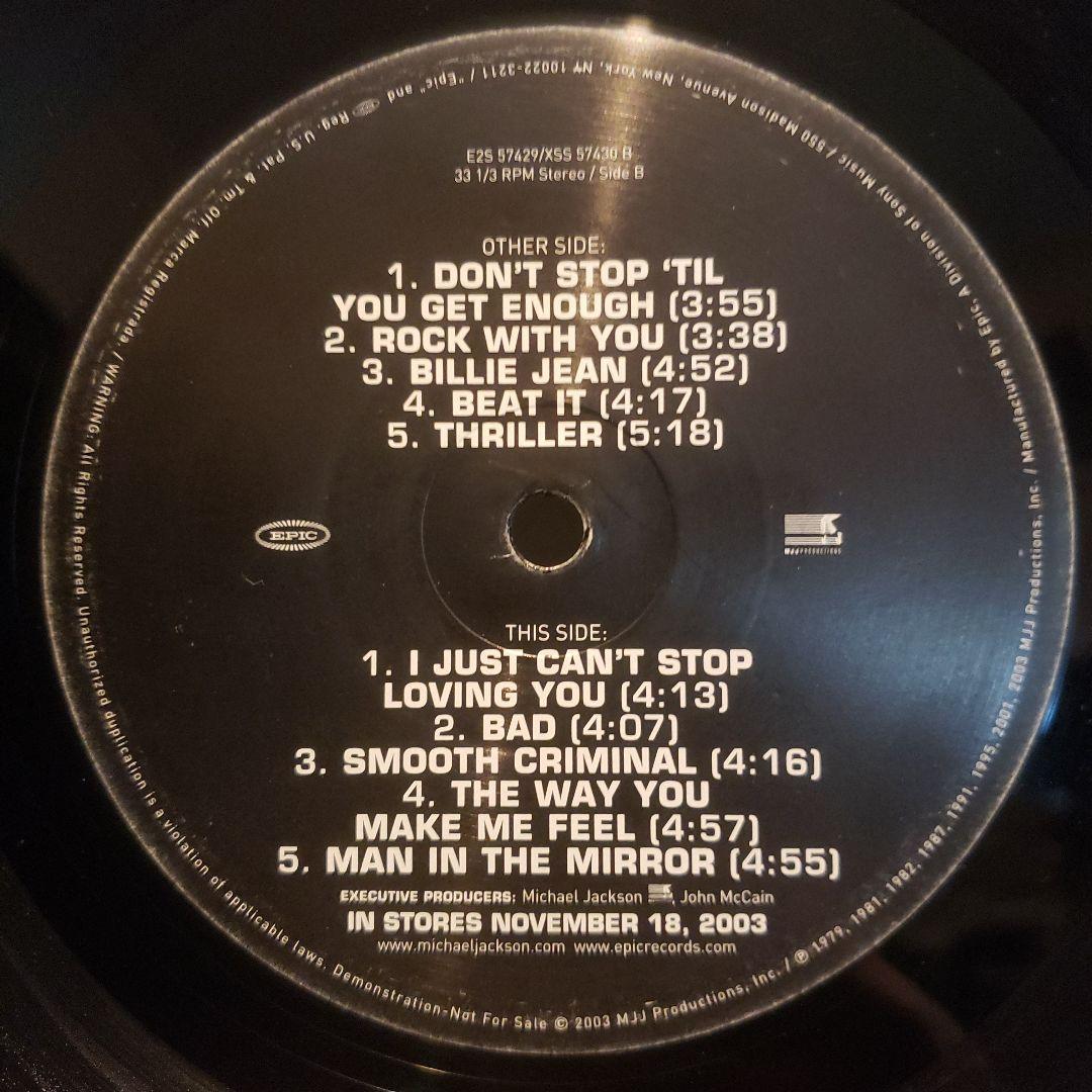 希少 Michael Jackson PROMO 2LP