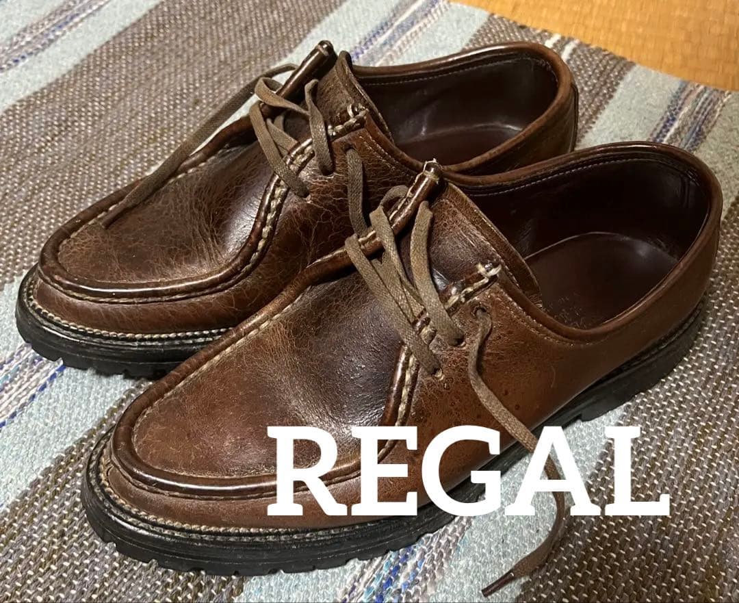 REGAL 皮革レザーチロリアンシューズ Vibramソール