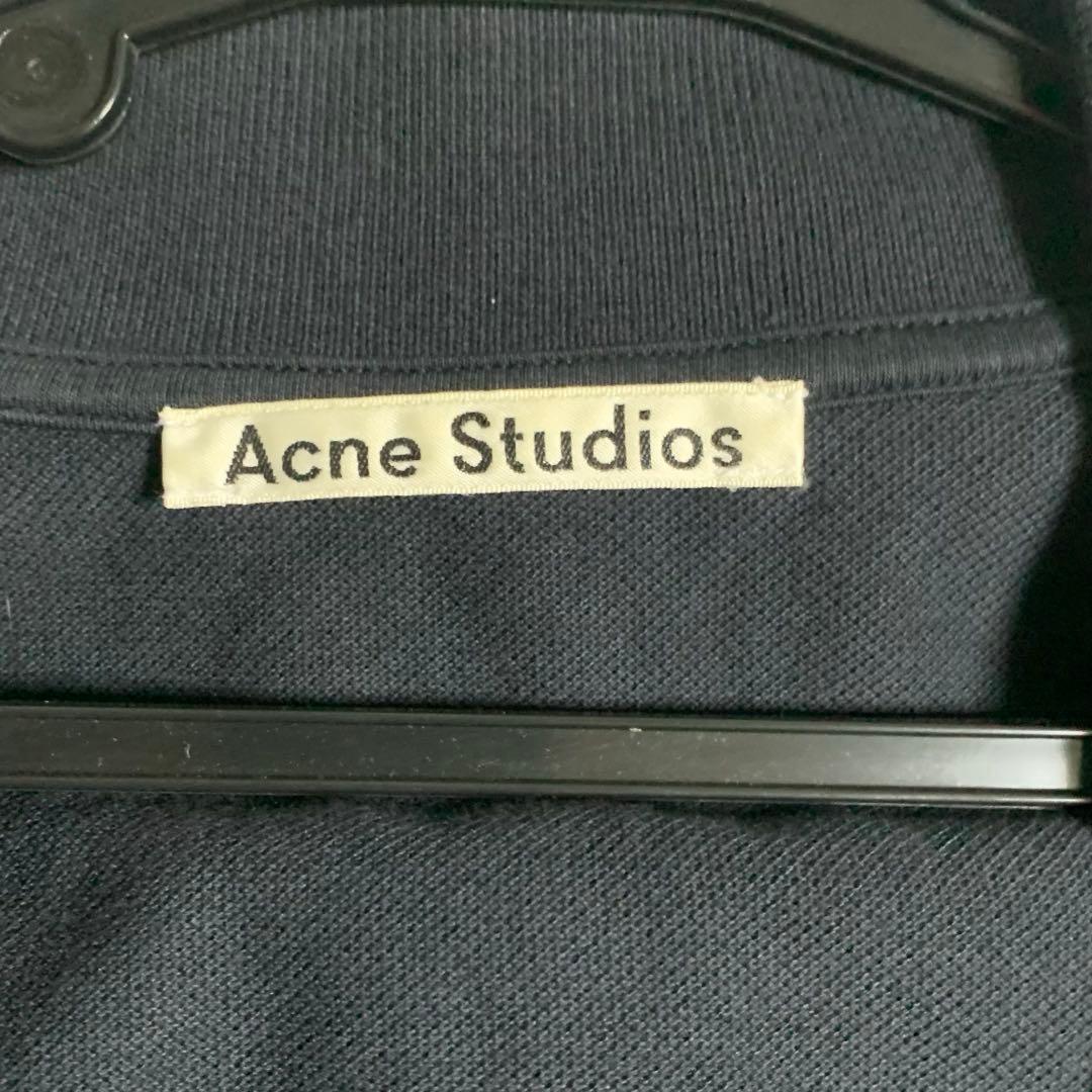 Acne Studios ブラック ポロシャツ 半袖