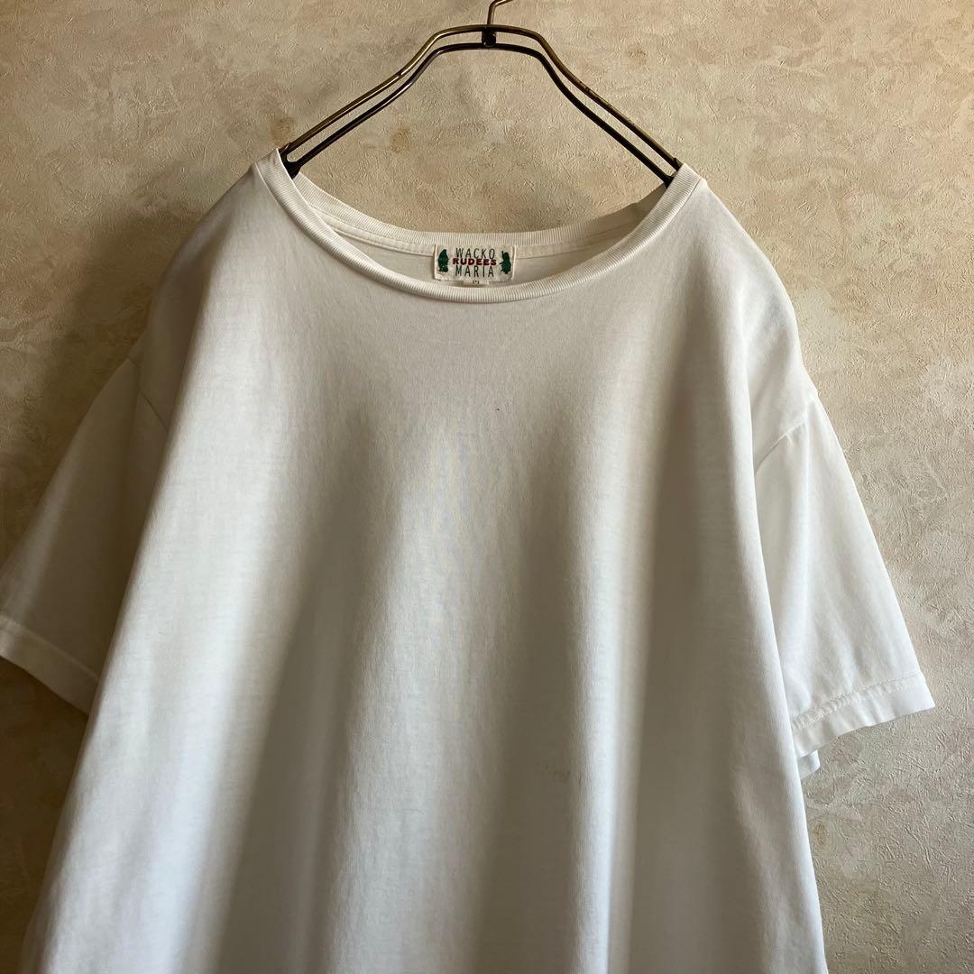 希少 初期タグ ワコマリア マリアtシャツ 白
