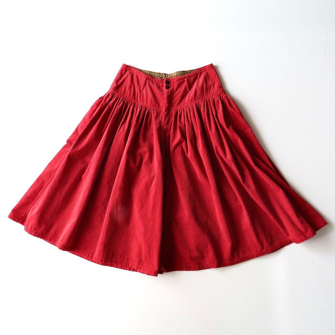 美品 45R くてくてコーデュロイのギャザーキュロット 0 45rpm