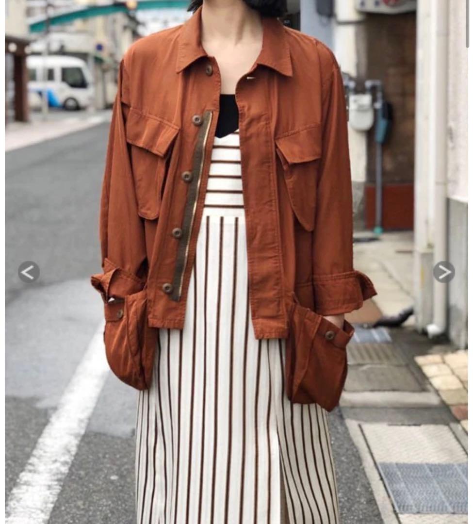 【PHEENY】レーヨンコットンツイルショートファティーグジャケット
