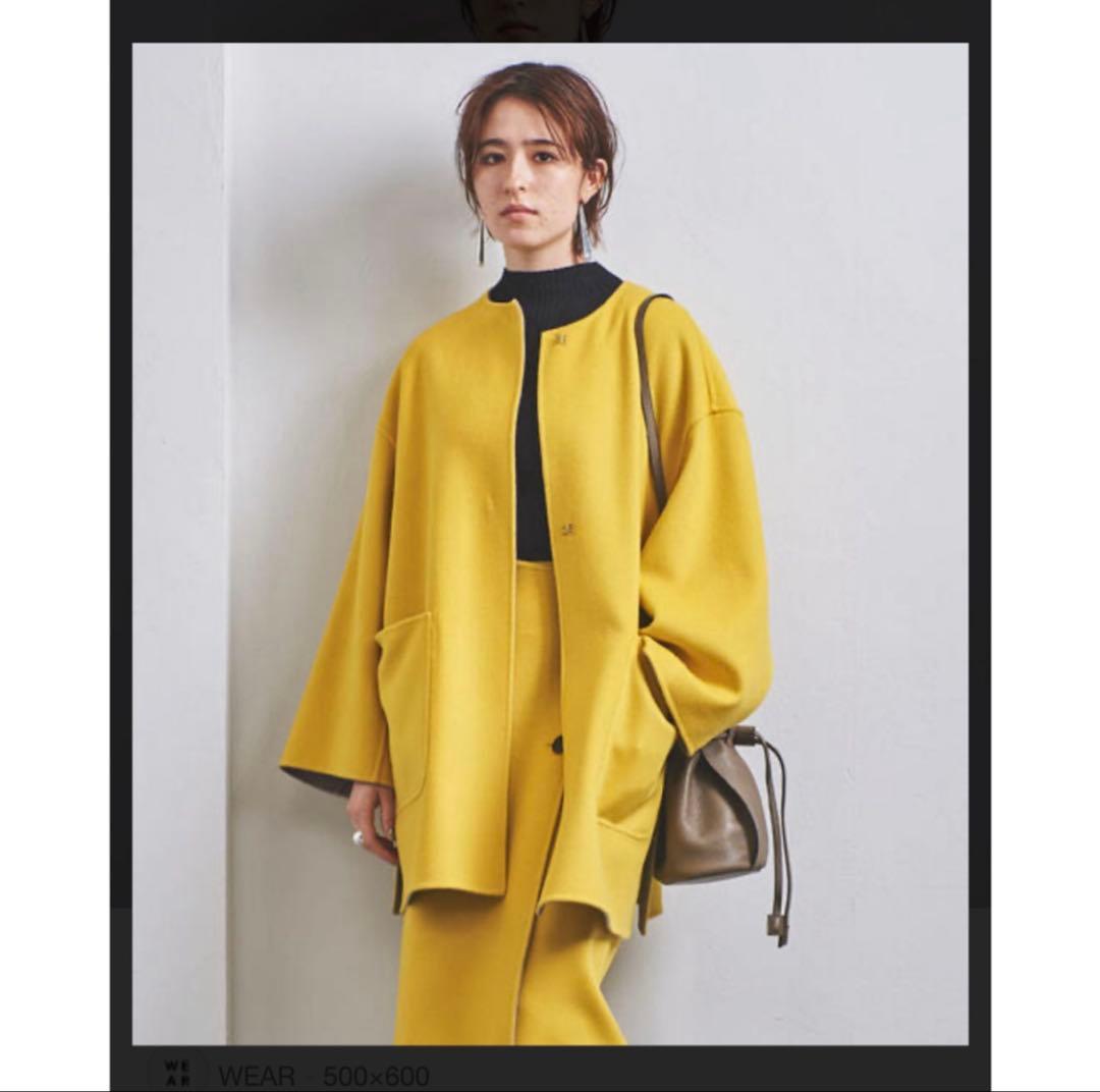 UNITED ARROWS リバー バイカラー コート　36