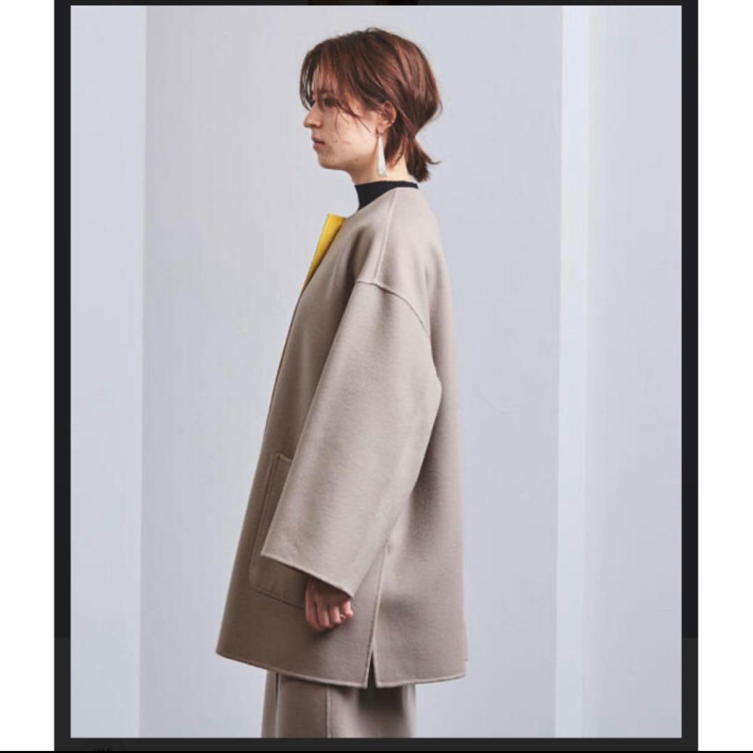 UNITED ARROWS リバー バイカラー コート　36