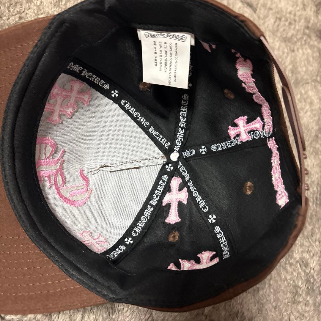 【新品】 Chrome Hearts クロスレザーパッチ ベースボールキャップ