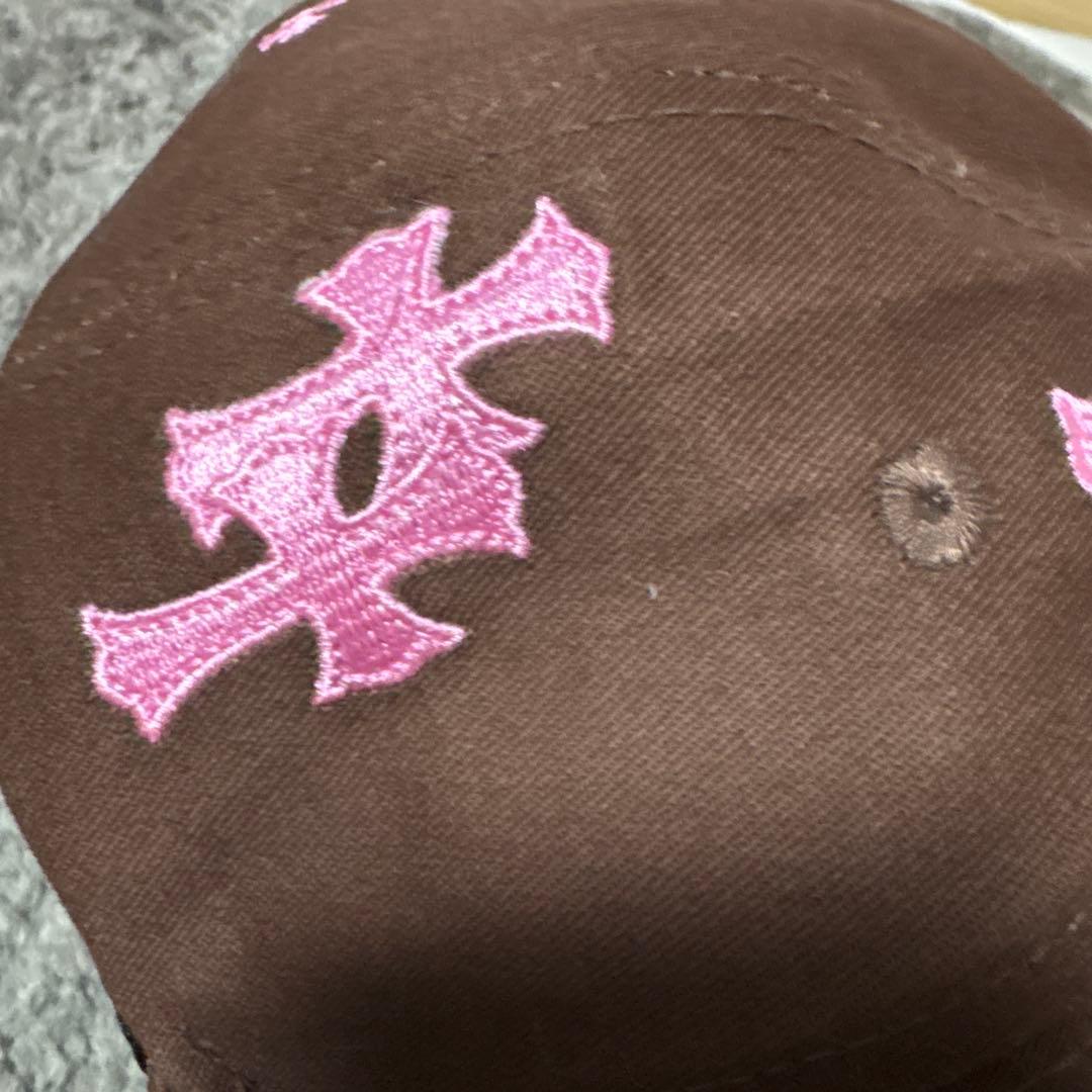 【新品】 Chrome Hearts クロスレザーパッチ ベースボールキャップ