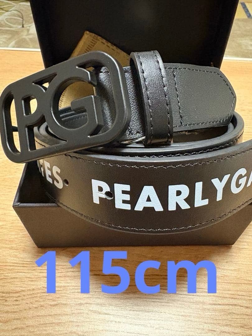 PEARLY GATES PGロゴ レザー ベルト115