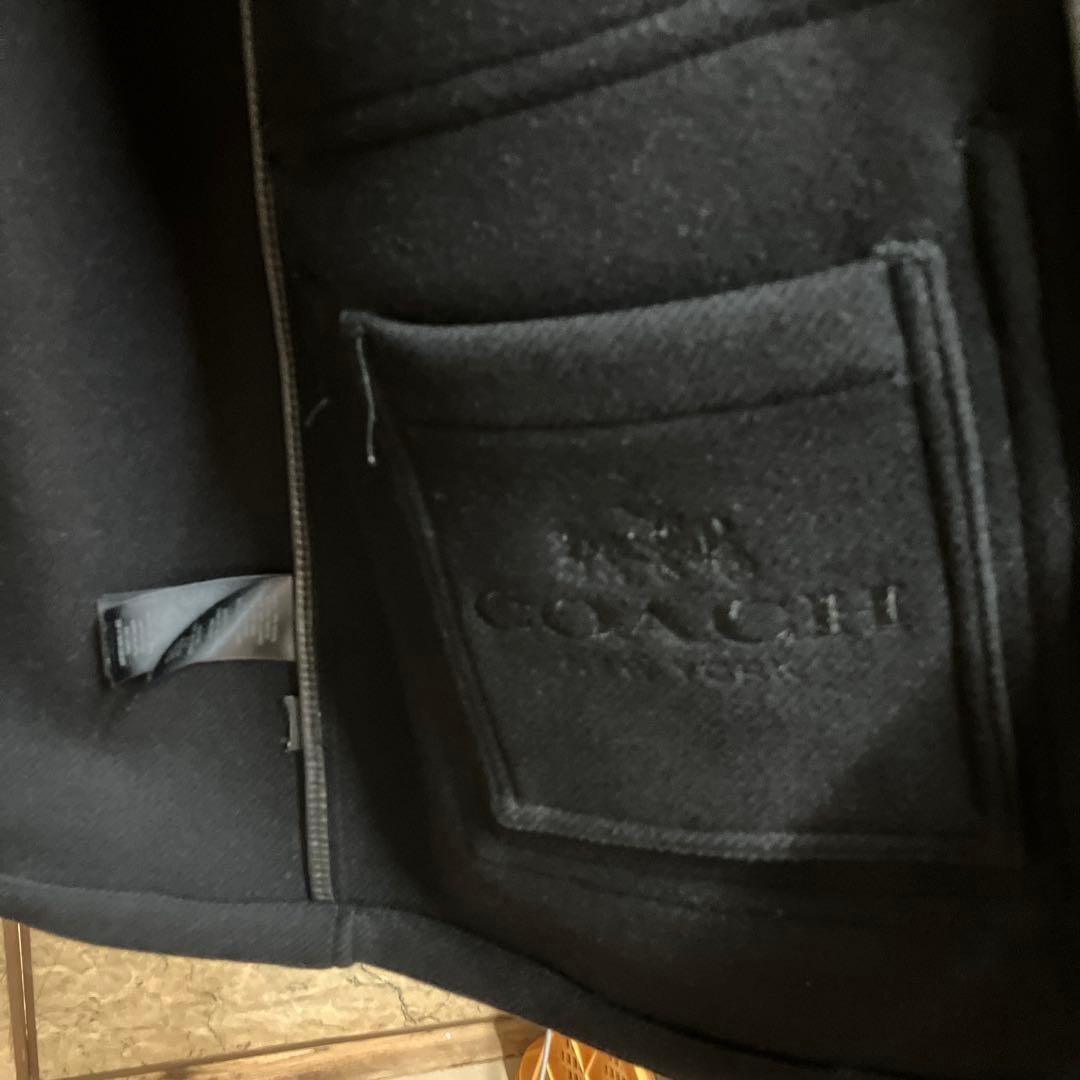 coach ブラック ダッフルコート