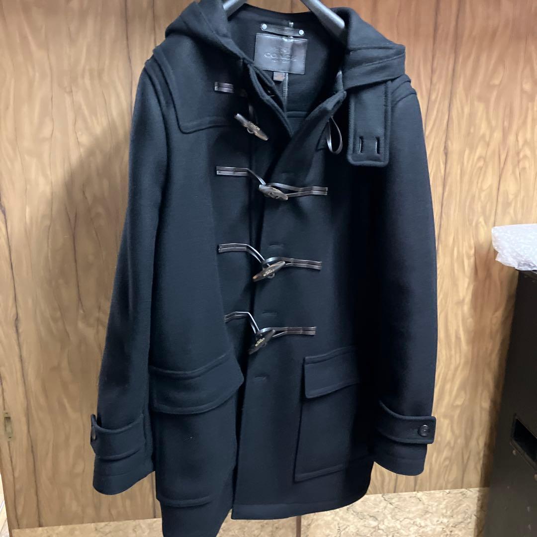 coach ブラック ダッフルコート