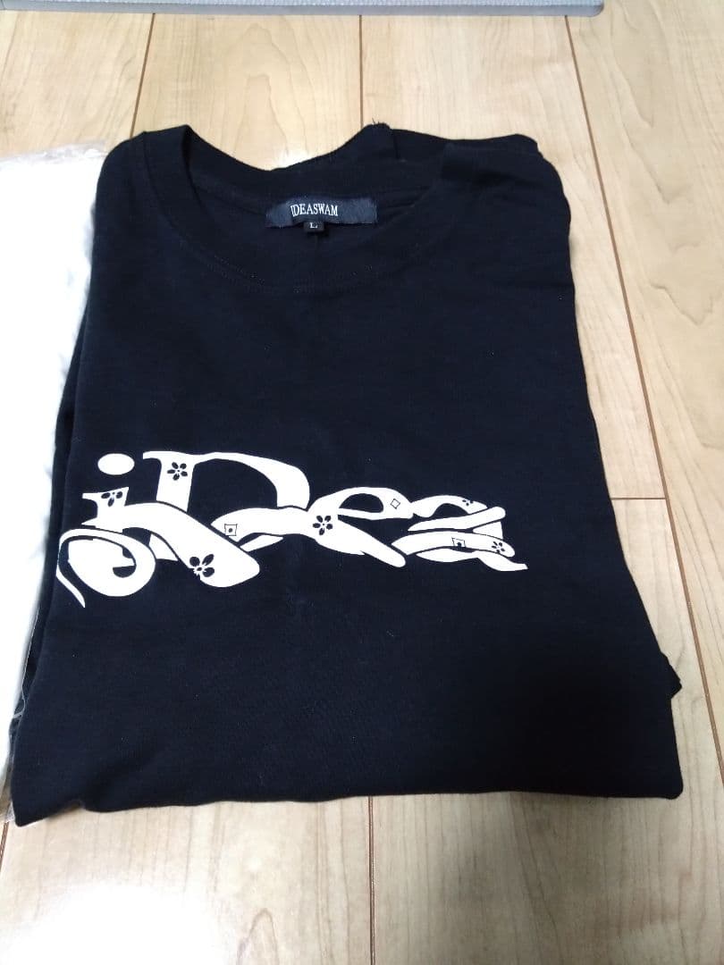 ideaswam ロンT シャツ ホワイト ブラック 2色セット