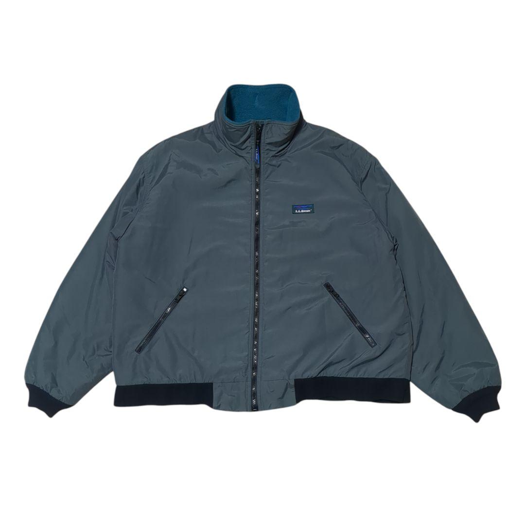 名作 L.L.Bean ウォームアップジャケット グリーン XL相当 裏フリース