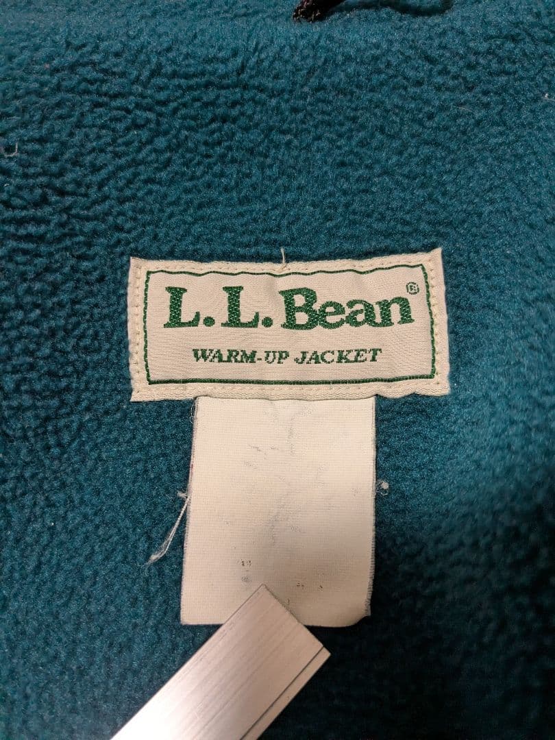 名作 L.L.Bean ウォームアップジャケット グリーン XL相当 裏フリース