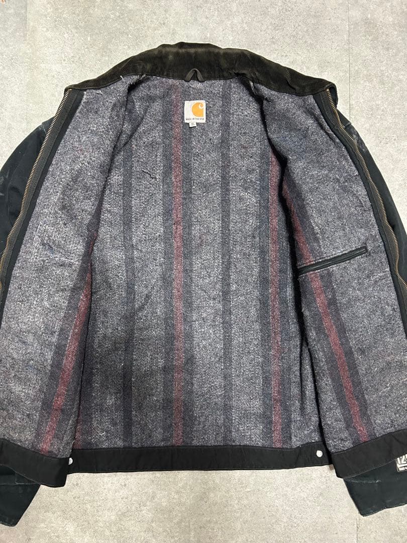 Carhartt デトロイトジャケット　ブラック　ブランケット　J001BLK