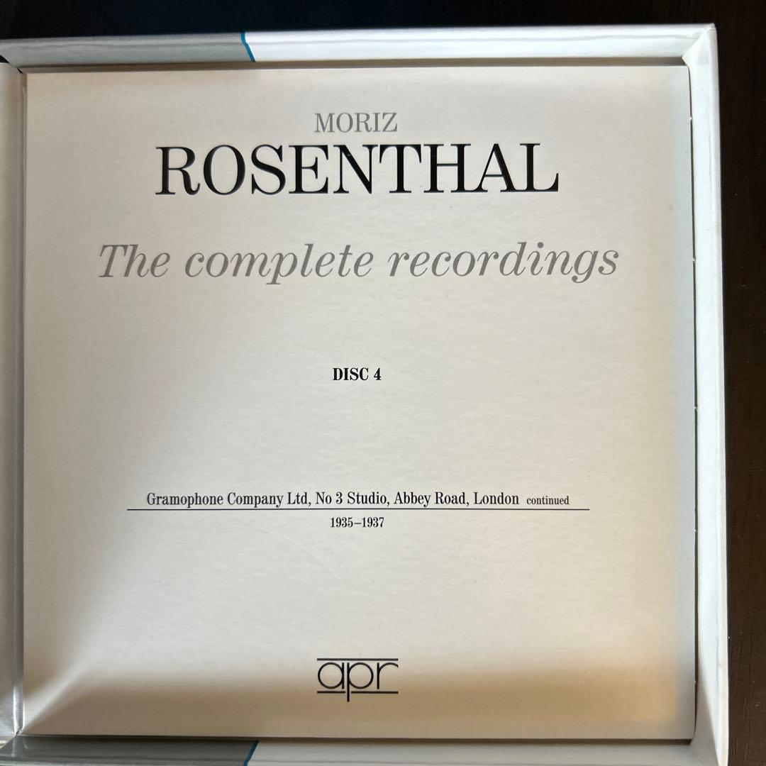クラシック Moriz Rosenthal Complete Recordings 6CD