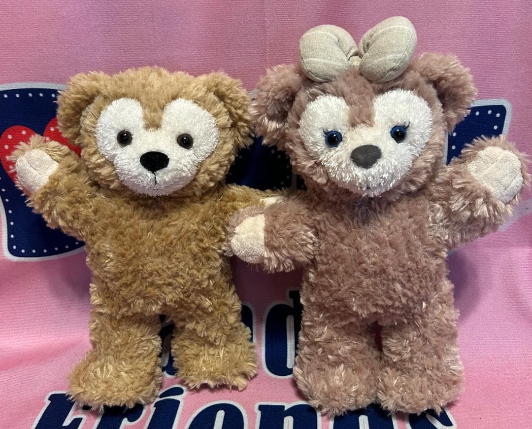 H.Y様 超童顔 ダッフィー＆シェリーメイ ハンドパペットタイプ ぬいぐるみ