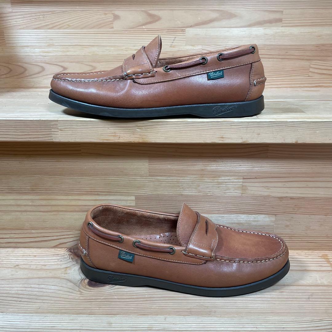 【美品】パラブーツ　ビームス　ローファー　デッキシューズ　ブラウン　UK7