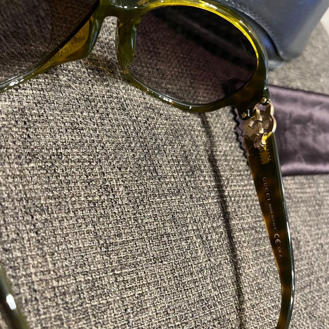 GUCCI サングラス GG3530 ラブリーハート ラインストーン ベッコウ