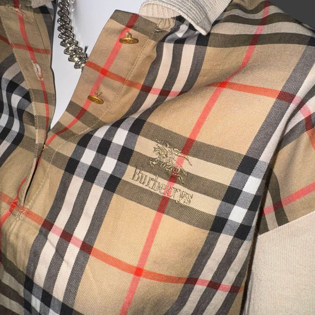 80s〜90s OLD Burberry バーバリー ノバチェック ポロシャツ