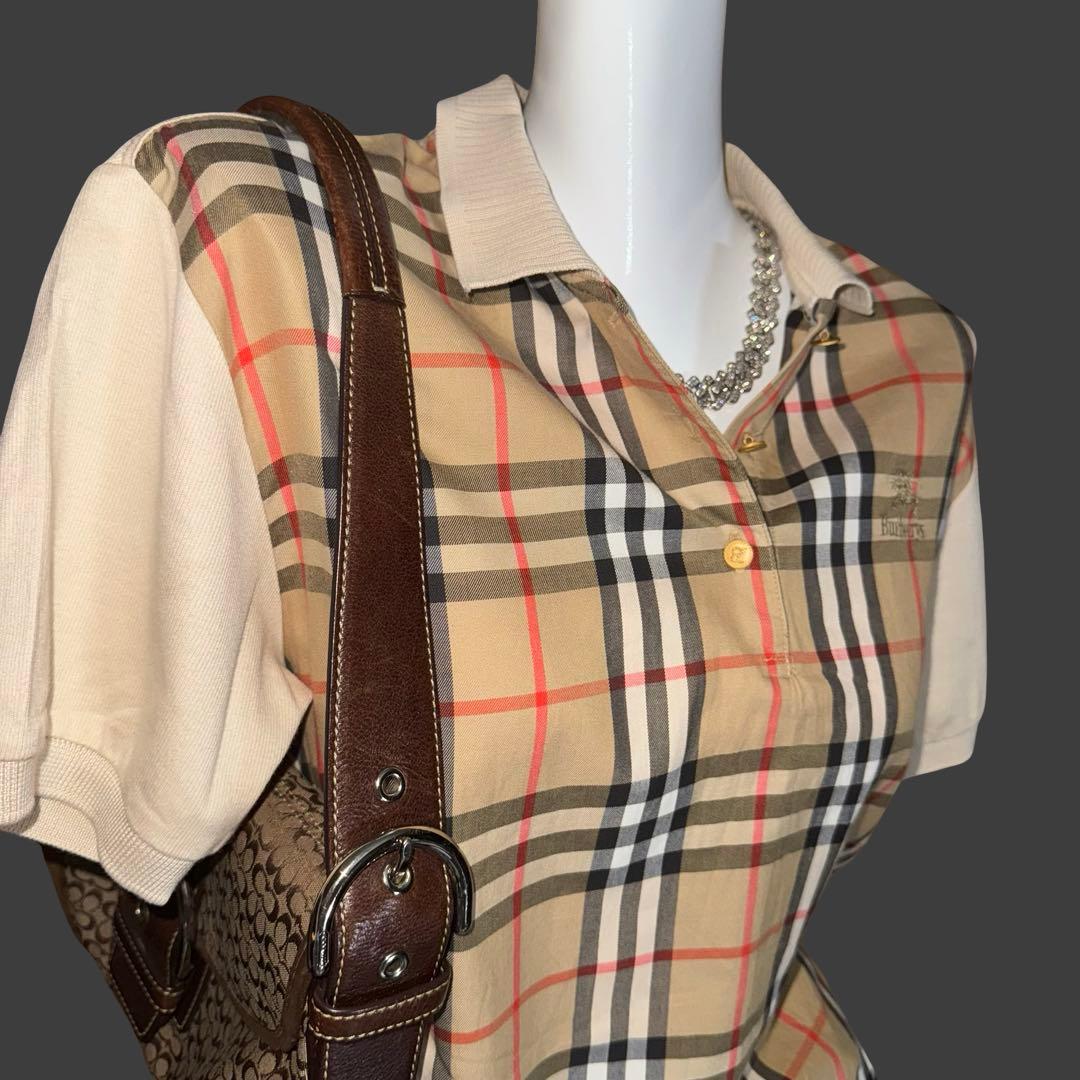 80s〜90s OLD Burberry バーバリー ノバチェック ポロシャツ