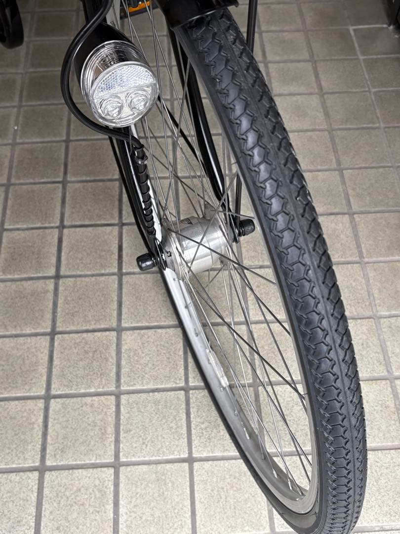 にしほ さん専用新品タイヤの前後ステンレス製籠付きお買い物仕様軽快車(27㌅)