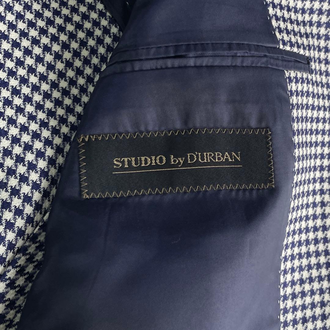 美品 STUDIO by DURBAN REDA生地 テーラードジャケット 千鳥