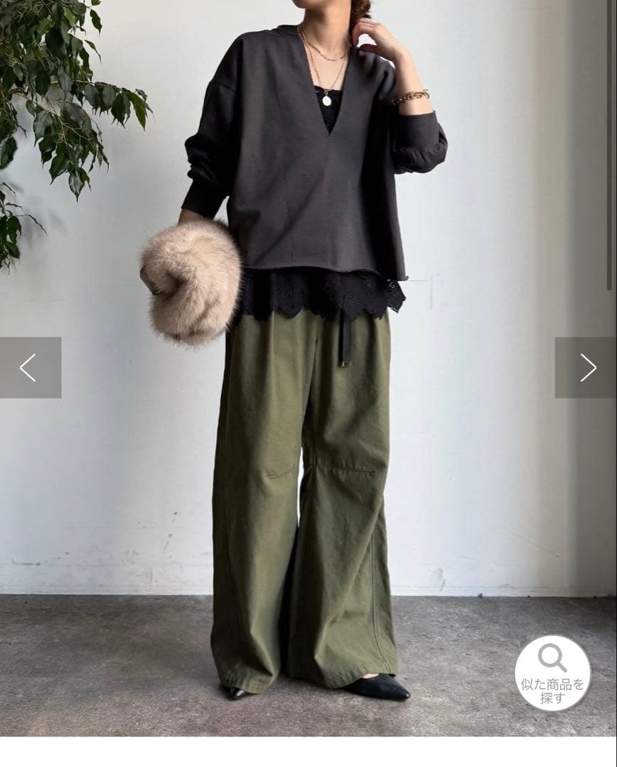 DouDou スカラーレースキャミ