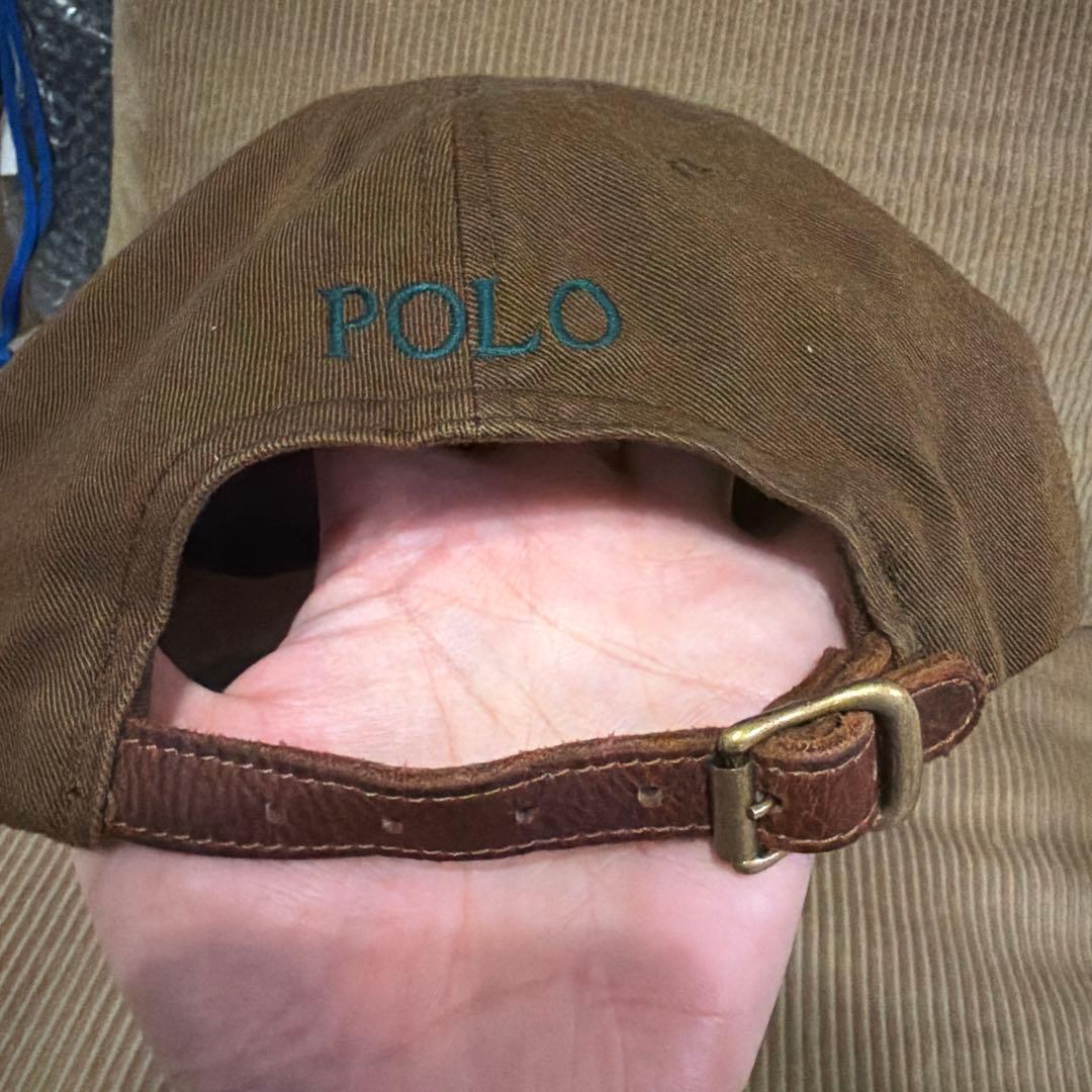 Polo by Ralph Lauren レザーベルト　6パネル　キャップ　帽子