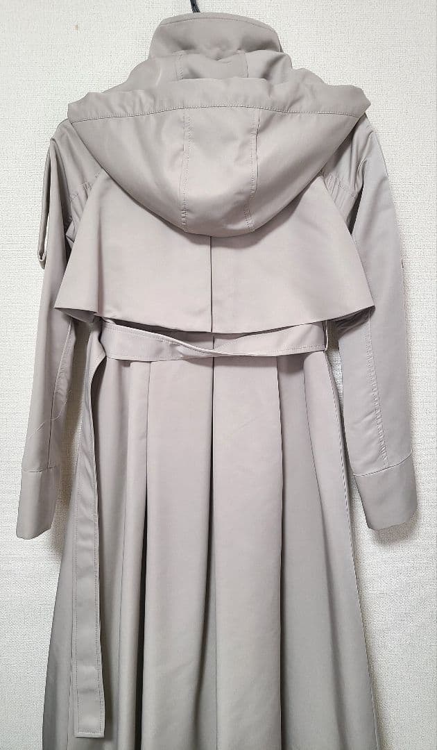 RUIRUE BOUTIQUE 2WAYフードロングトレンチコート S