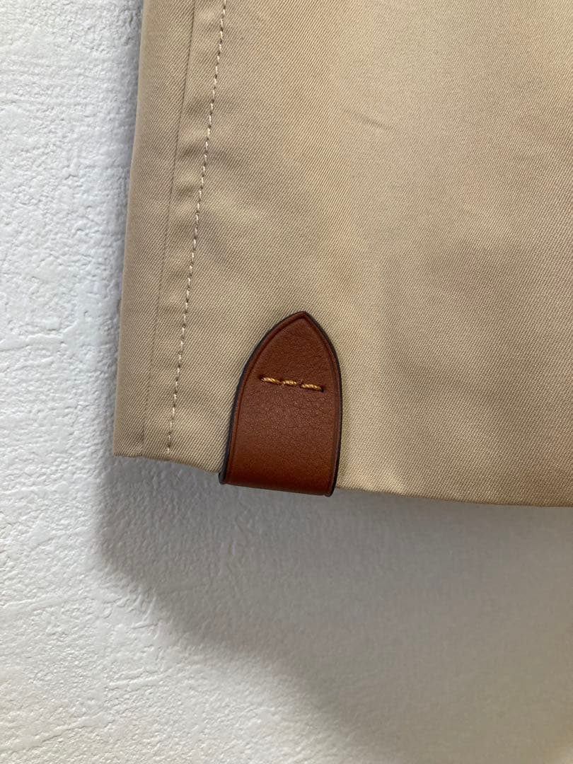 【新品・未使用】COACH コーチ　トレンチコート　牛革装飾　春