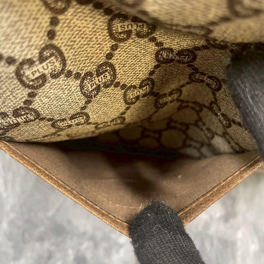 【美品】GUCCI グッチ　ボストンバッグ　GGスプリーム　グッチプラス　大容量