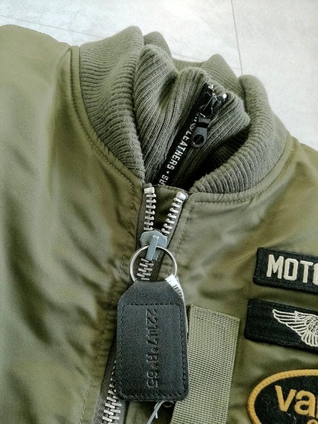 VANSON バンソン フライングエンブレム MA-1 フライトジャケット L