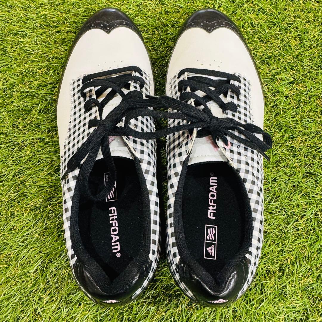 【未使用】adidas FITFOAM レディース ゴルフシューズ 24.0cm
