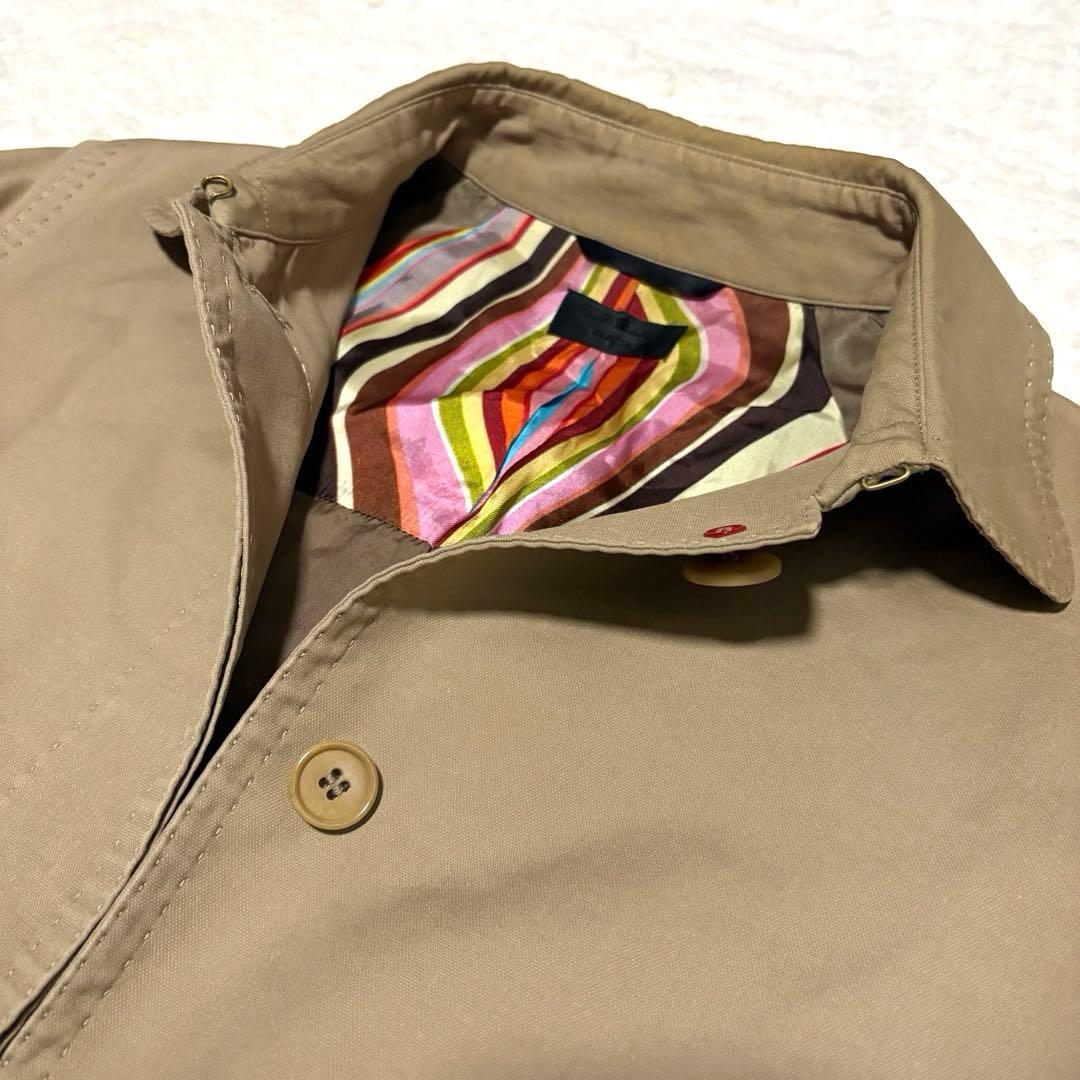 美品 Paul Smith BLACK ポールスミス トレンチコート ベージュ