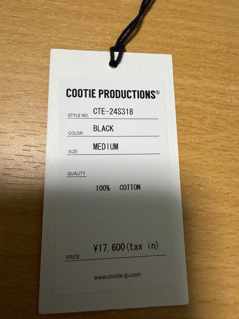 COOTIE　Pigment Dyed L/S Tee　Ｍサイズ