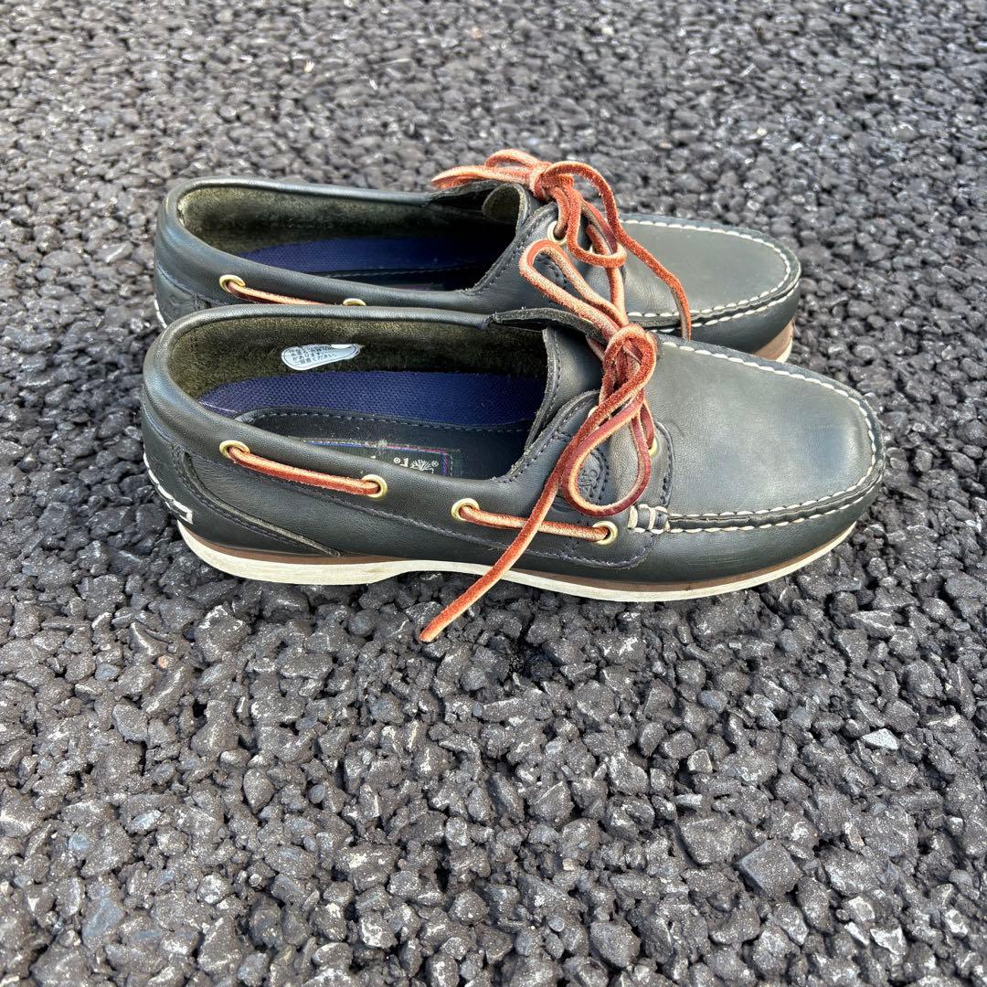 90s Timberland ボートシューズ ブラック archive y2k