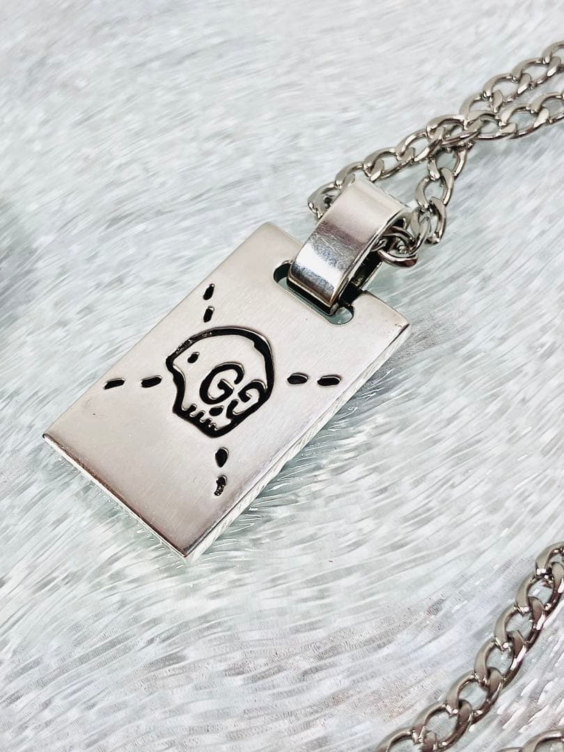 【トップのみ】GUCCI ネックレス トップ925＋社外喜平チェーン 男女兼用