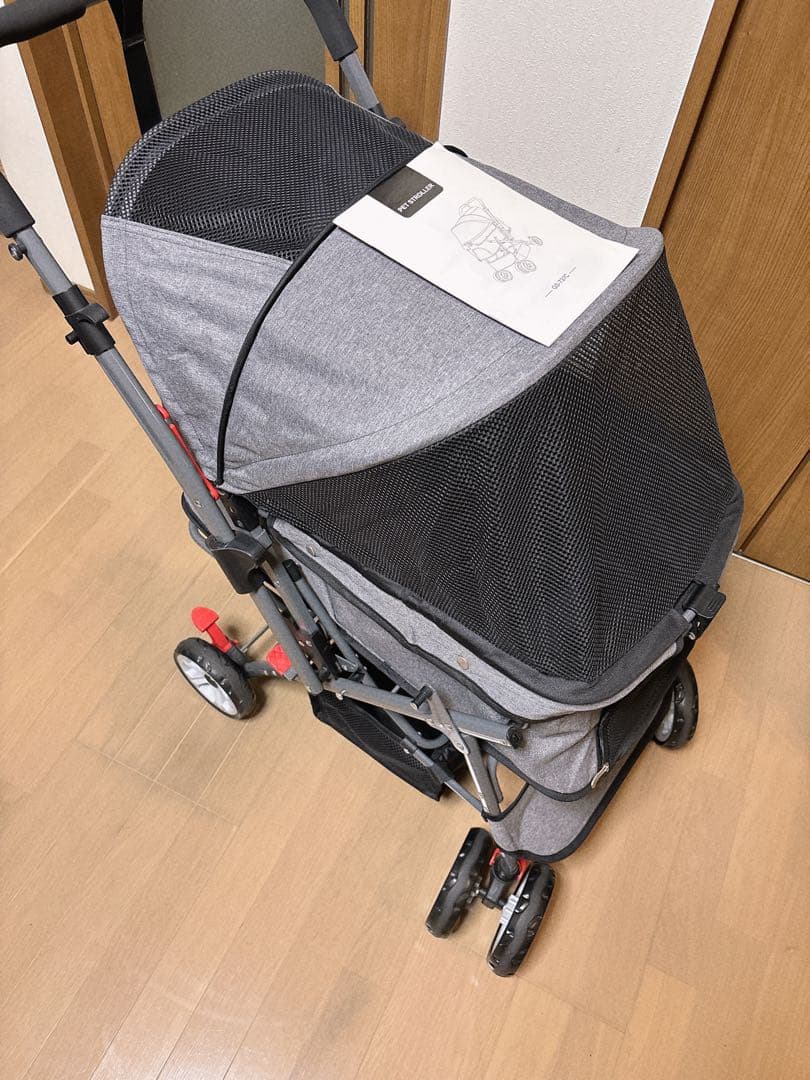 ペットバギー GS-737C グレー 軽量 折りたたみ　美品