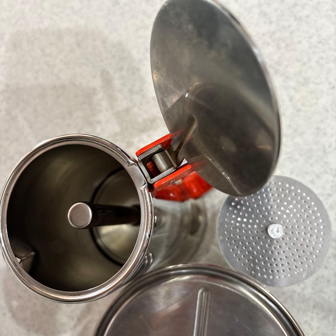ALESSI 9090 RED エスプレッソメーカー6カップ用 記念モデル
