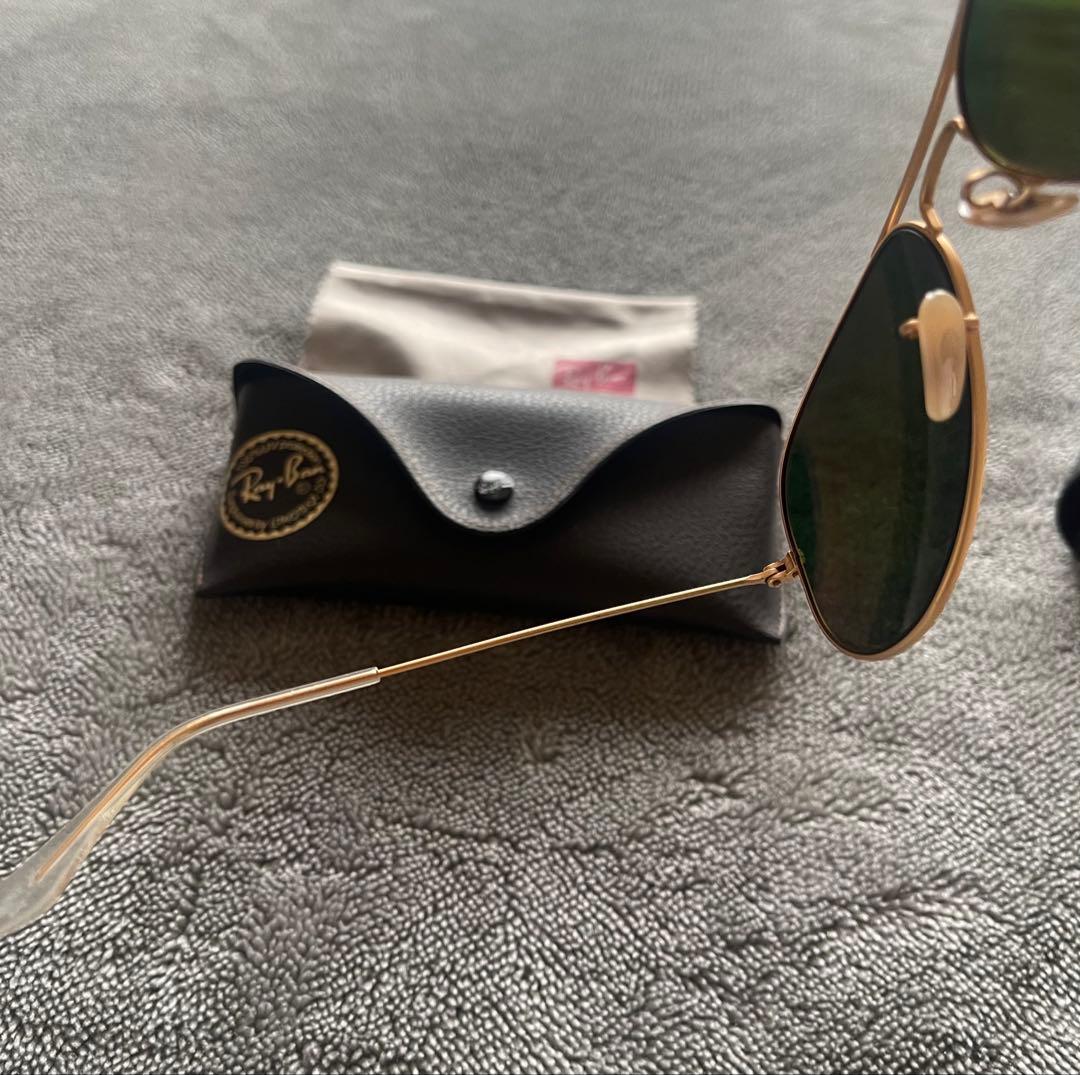 Ray-Ban P Aviator サングラス ゴールド 58-14