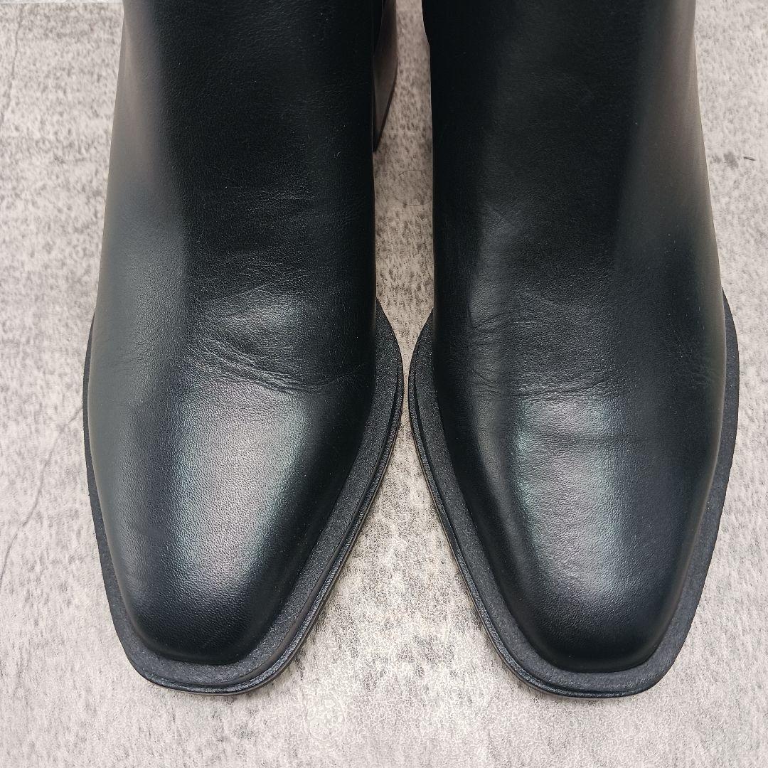 ​未使用品 フランコサルト L-DALDEN レザー ショートブーツ 黒 24