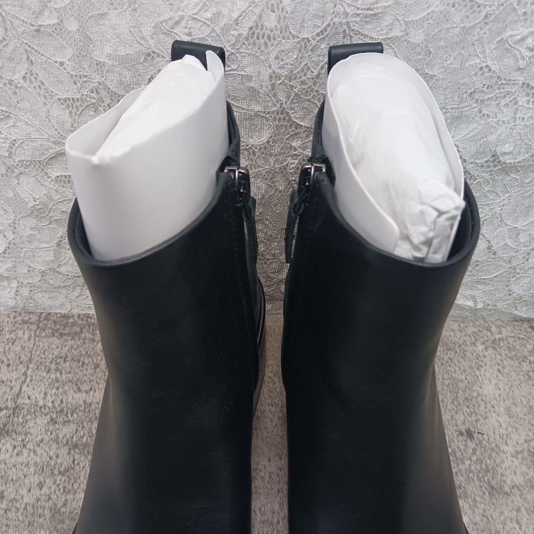 ​未使用品 フランコサルト L-DALDEN レザー ショートブーツ 黒 24