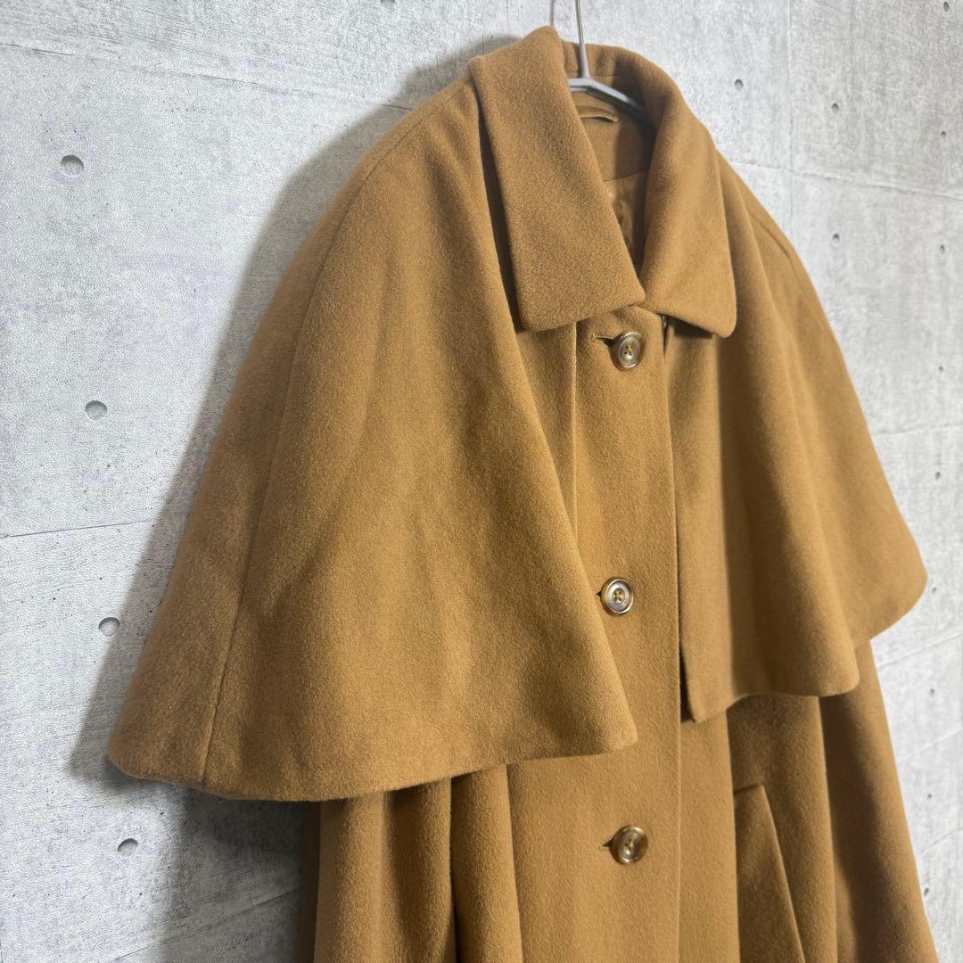 Aquascutum アクアスキュータム 2wayステンカラーケープコート
