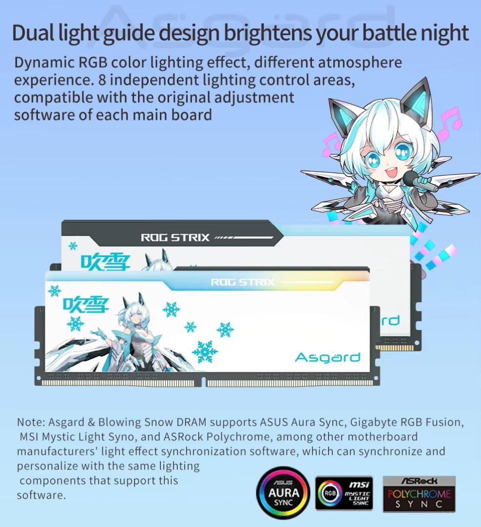 櫻*美様 Asgard ROG STRIX 吹雪 DDR5-6400 16GB