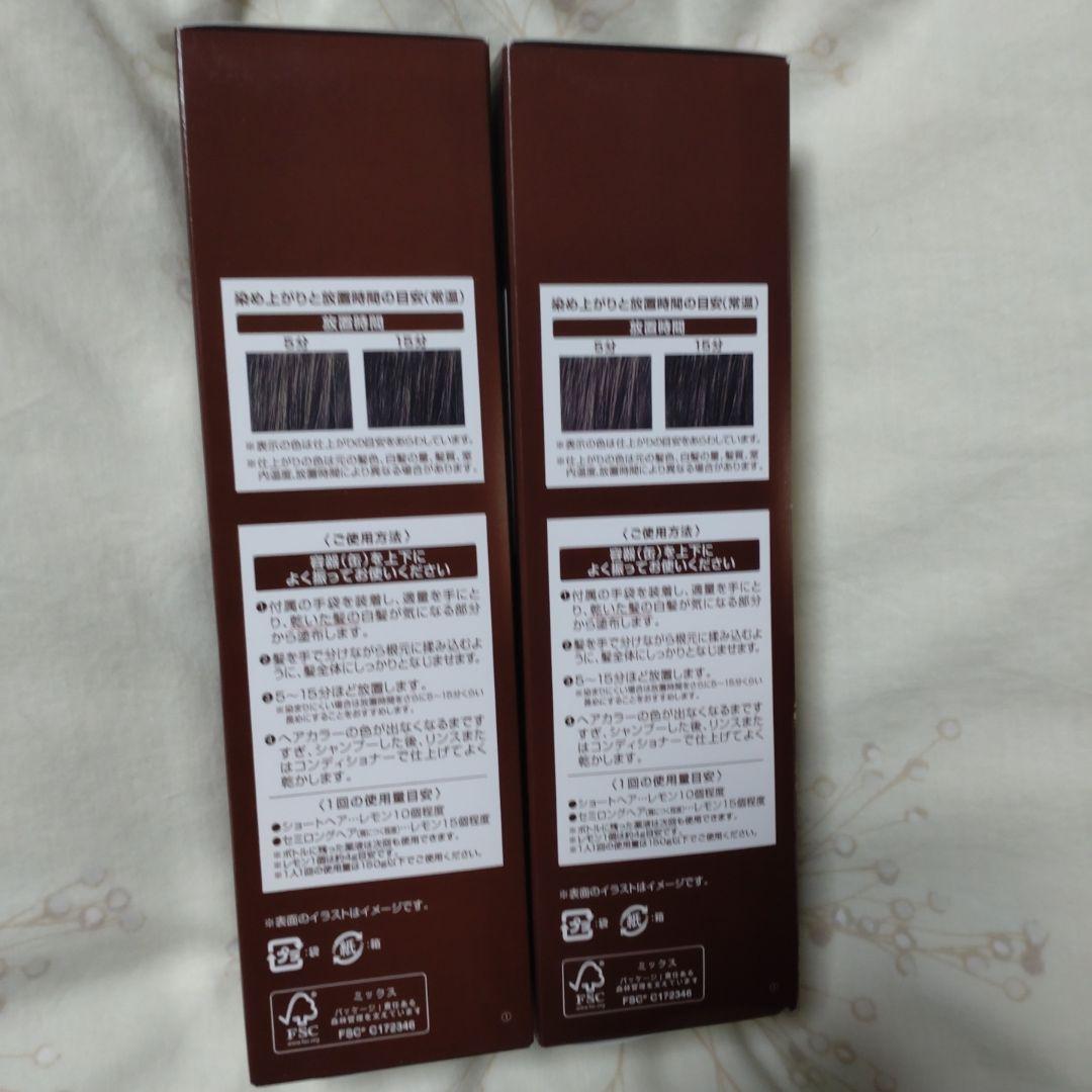 ヘアボーテ ÉCLAT ボタニカルエッセンス ダークブラウン 150g 2本