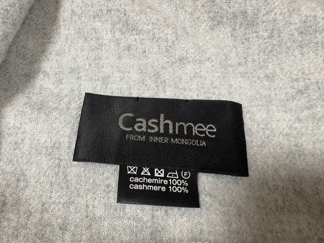 mj さん専用 Cashmire カシミヤグレーショール 元値24,000円