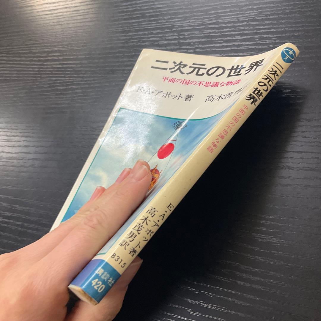 二次元の世界　EAアボット　講談社　ブルーバックス　新書