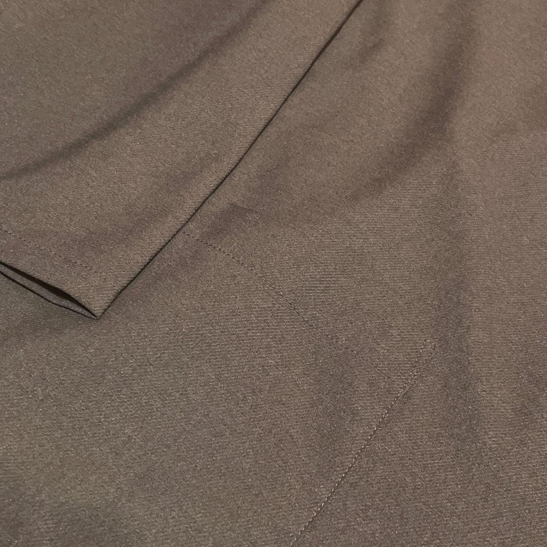 良品★MUJI Labo★カルゼ織りテーラードカラーシャツ★L～XL★ブラウン