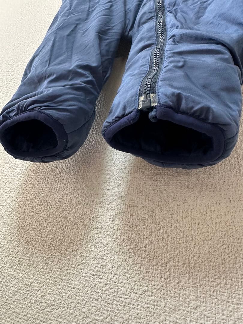 THE NORTH FACE フード付きジャンプスーツ ネイビー 手足隠しあり