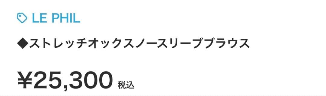 ❤️今期物❤️ルフィルストレッチオックスブラウス